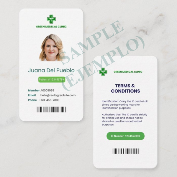 Tarjeta ID Customizada en PVC con Impresión en Ambos Lados