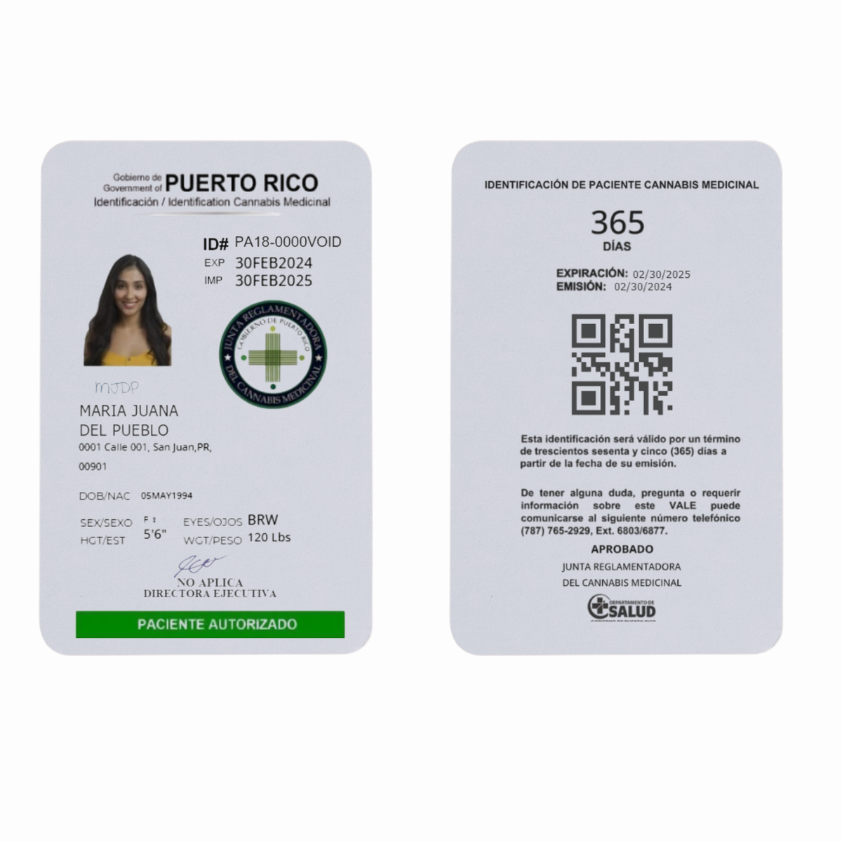 Tarjeta de Paciente en PVC