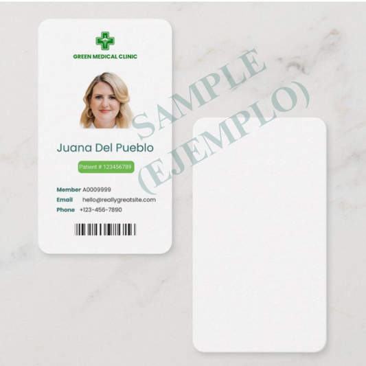 Tarjeta ID de PVC Blanca Customizada (1 Lado)