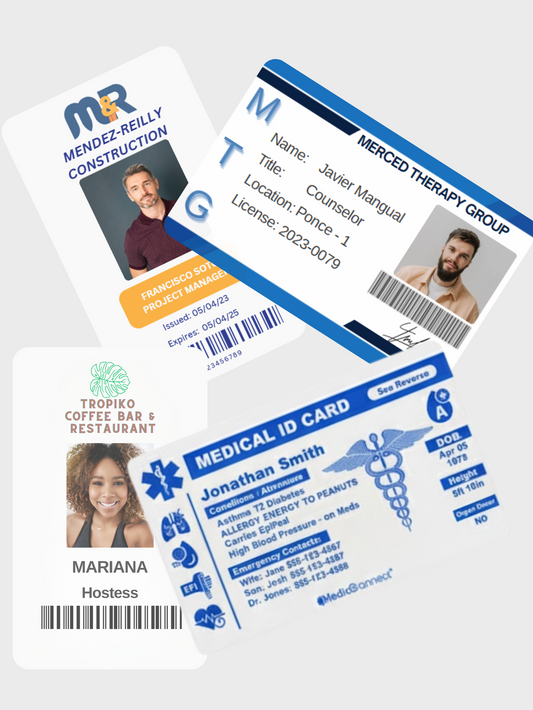 Tarjeta ID de PVC Blanca Customizada